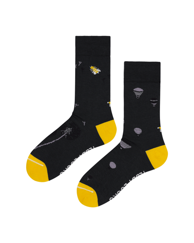 Soft grey crew socks for men. Sustainable socks for men