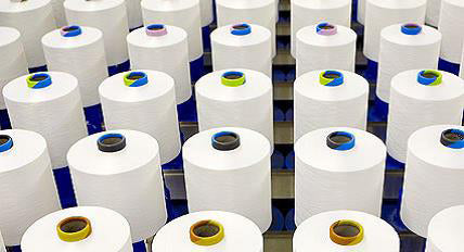cones of yarn after production