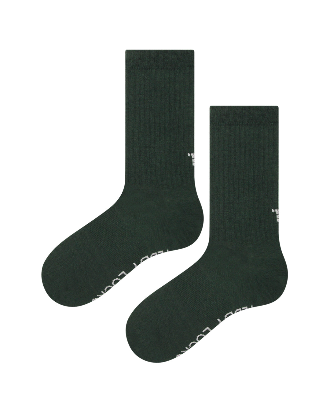 Evergreen ribbed crew ecofriendly welly boot socks