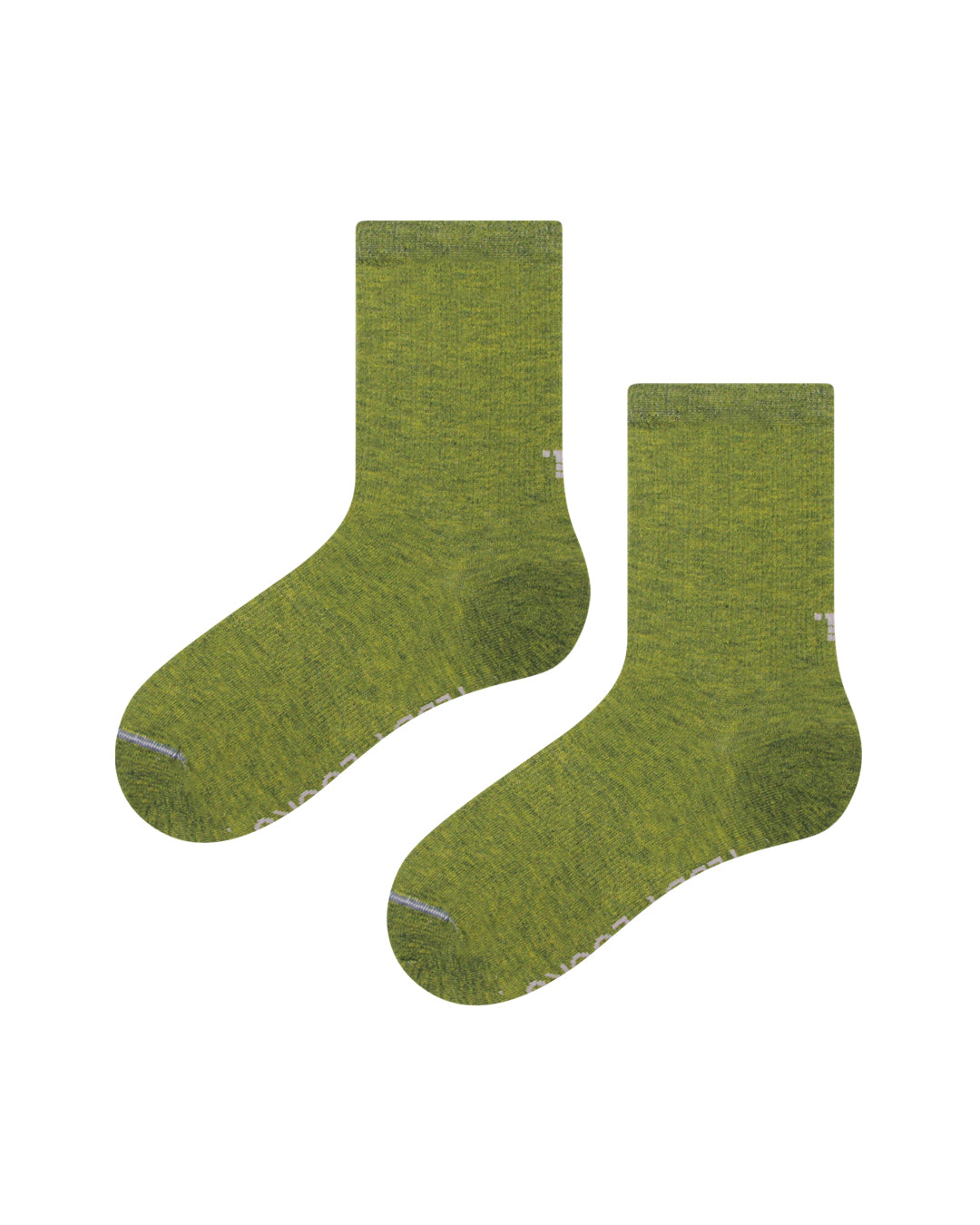 Vegan friendly moss green welly boot socks