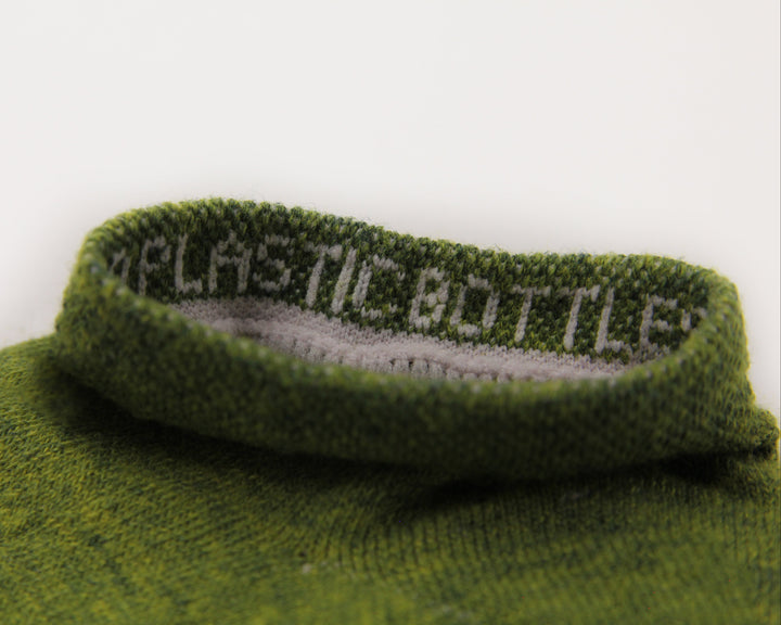 Eco-friendly trainer socks made from recycled plastic bottles