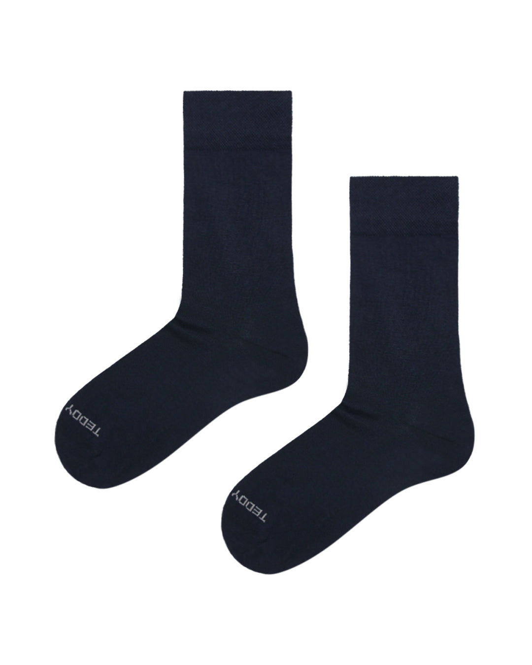 Pair of plain navy everyday crew socks