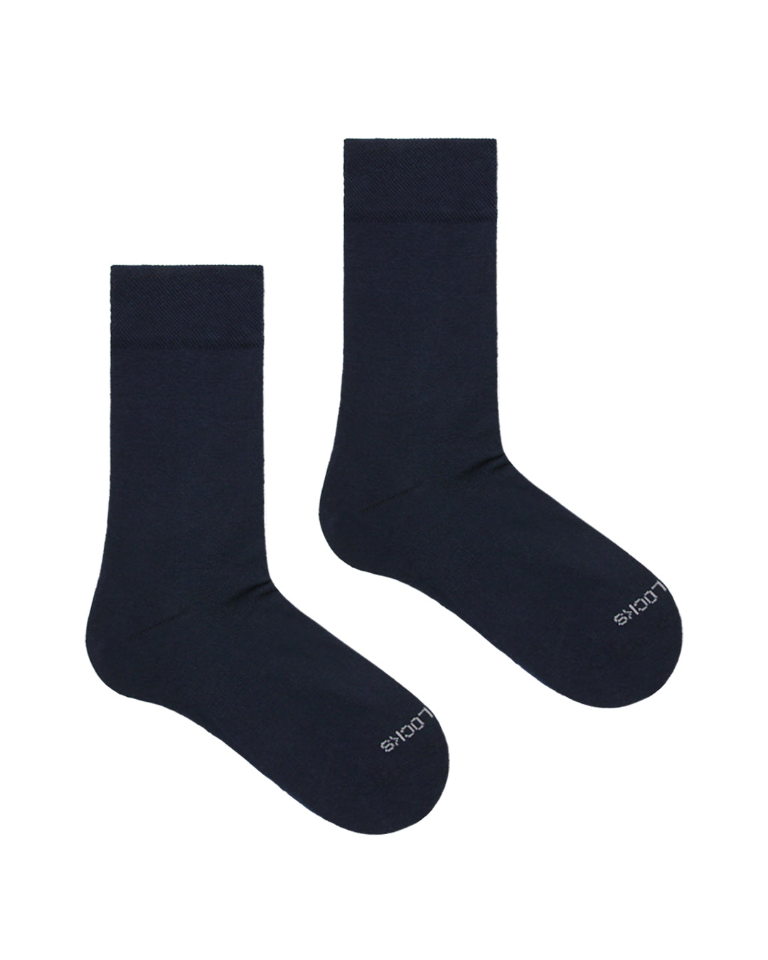 Plain Navy Everyday crew socks from Teddy Locks