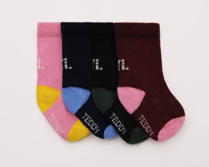 Multi colour pack of baby socks from Teddy Locks