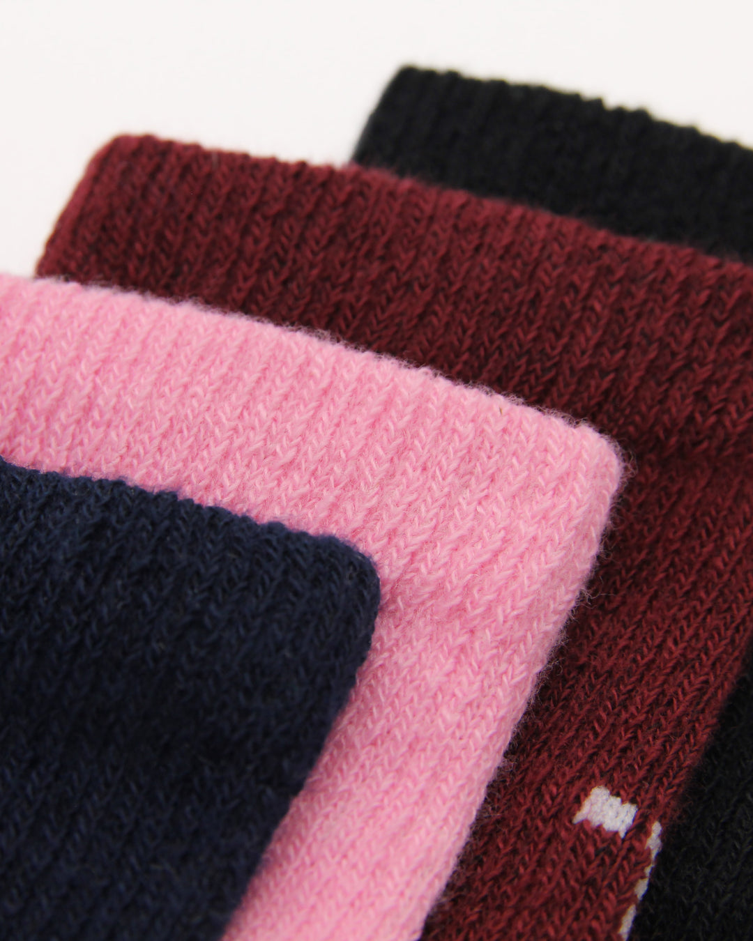 Close-up detailing of knitted welt of children&