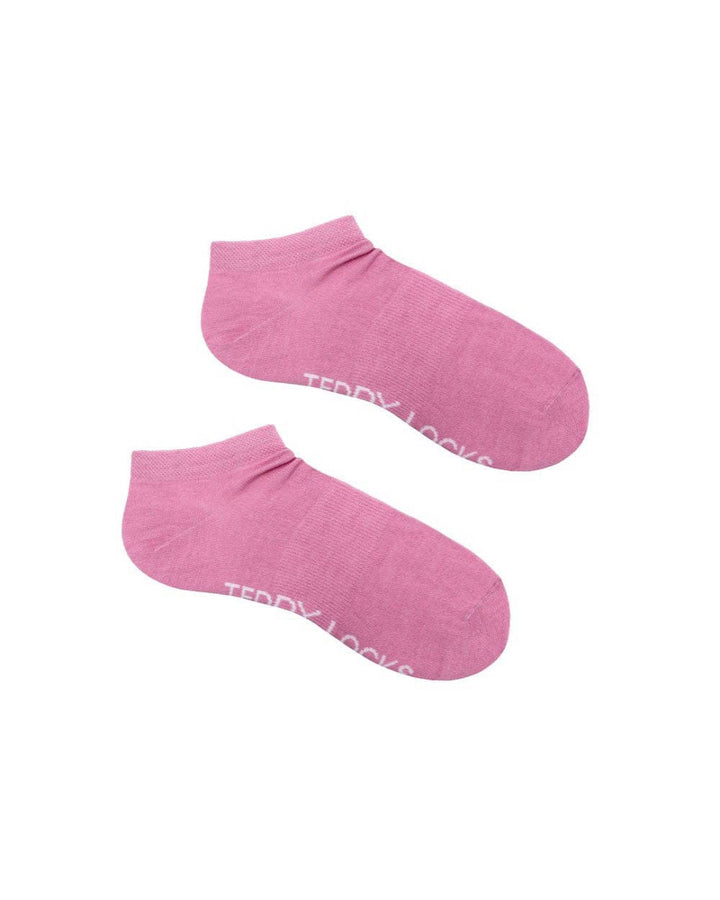Pink low trainer socks from Teddy Locks