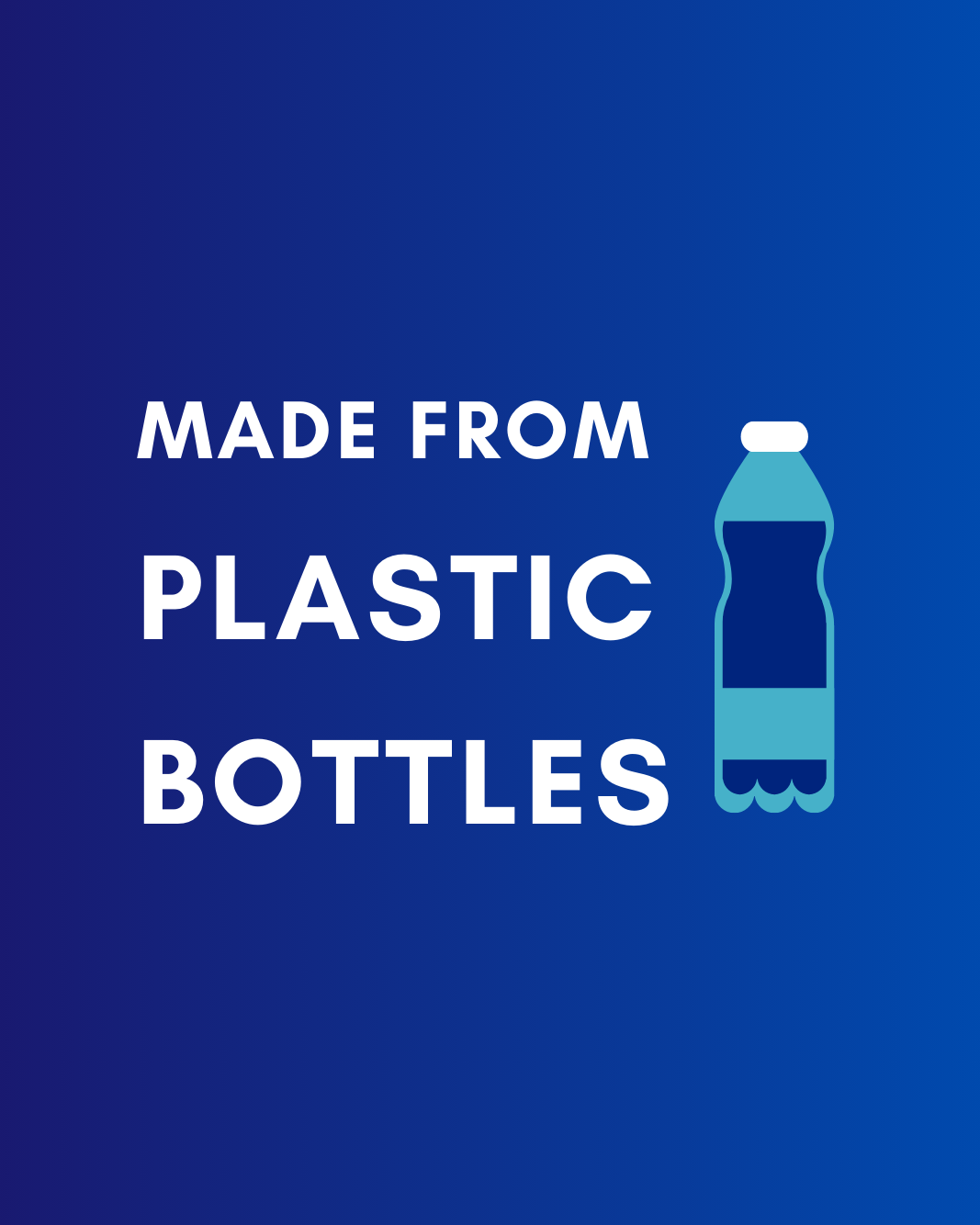 Seamless toe socks made from recycled plastic bottles