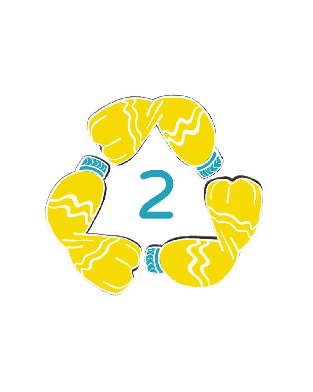 Sustainable socks made from 2 recycled plastic bottles