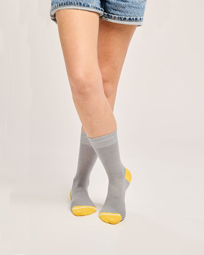 Eco-friendly gift ideas. Sustainable socks with seamless toes.