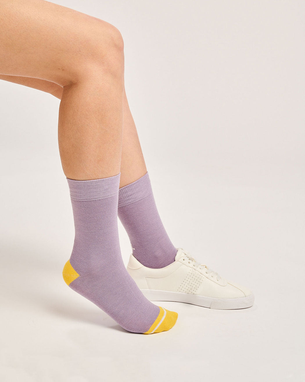 Seamless toe everyday socks for women. Lilac socks ecofriendly socks.