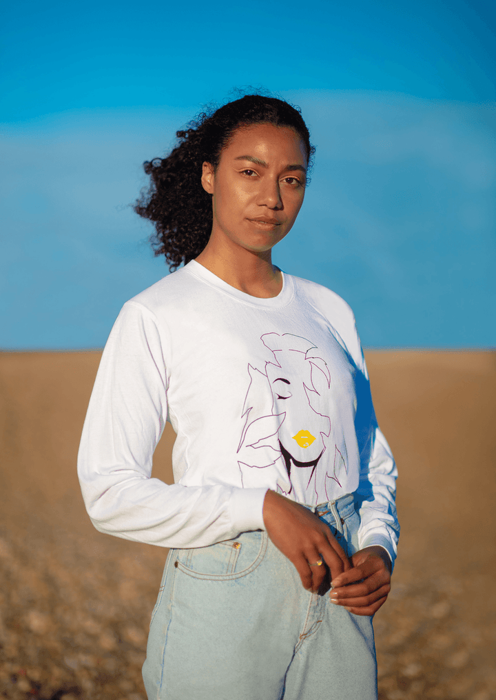 Nature tshirts. Recycled cotton long sleeve tshirt.
