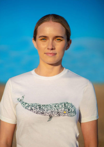 Nature Tshirts. Short sleeve whale tshirt. Recycled tshirt