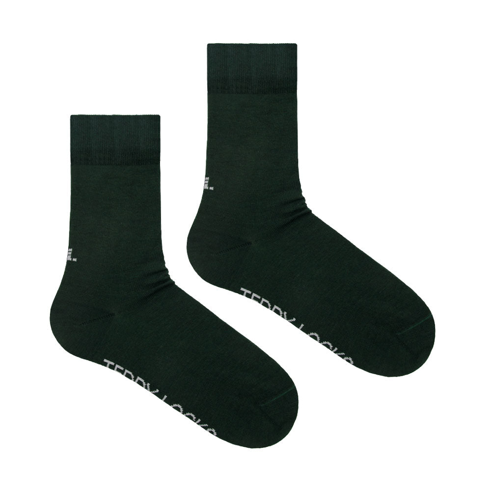 Eco-friendly Socks | Evergreen Crew Socks | REPREVE – Teddy Locks