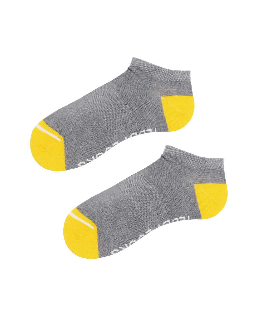 Light grey low socks. Ankle socks for men. Women's sustainable socks.