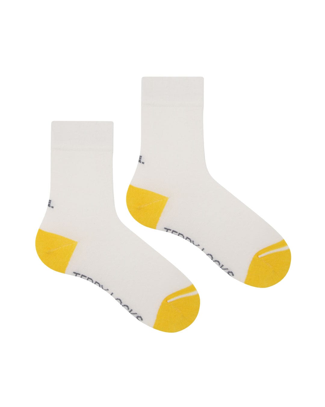 Ecofriendly white crew socks. Sustainable everyday crew length socks